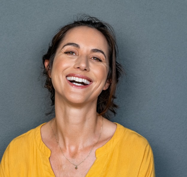 Woman with gorgeous smile after smile makeover