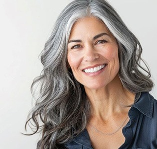 Mature woman with beautiful, confident smile