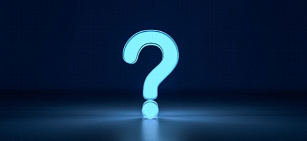 blue question mark