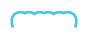 Three animated teeth under a clear aligner tray