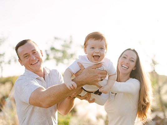 Doctors Eric and Areil Heisser and their son Reid