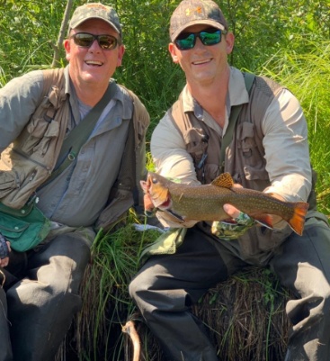 Doctor Heisser and a friend fishing together